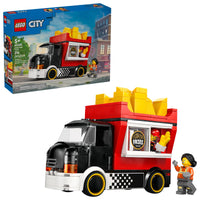 Thumbnail for LEGO City Fries Food Truck Building Toy for Kids - Pretend Play Truck Toy for Boys & Girls, Ages 5+ - Mobile Restaurant Playset W/2 Minifigures & Detachable Kiosk - Gift Idea for Birthdays - 60488