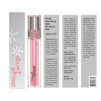 Thumbnail for ETUDE Glaze Plump Gloss - Aurora Pink | Korean Lip Plumper, Volumizing Glaze, Vegan Certified, Shimmer, Glittering Daily Makeup. Sparkling Blue, Korean Makeup, Kbeauty, Perfect for Gift