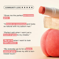 Thumbnail for Boomstick Golden Peach ™ - Warm, Coral-Peach Blush Stick and Lipstick - Multistick, Vegan, Makeup for Older Women and Mature Skin Boom Stick By Cindy Joseph