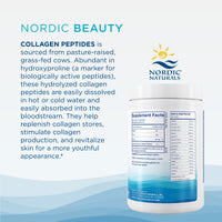 Thumbnail for Nordic Naturals Nordic Beauty Collagen Peptides, Unflavored - 10.6 Ounces - Collagen Supplement for Skin Health and Elasticity - for Hot and Cold Beverages - 30 Servings