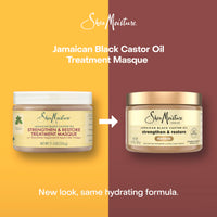 Thumbnail for SheaMoisture Jamaican Black Castor Oil Treatment Masque Jamaican Black Castor Oil For Dry Hair Paraben Free Hair Mask 11.5 oz