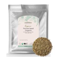 Thumbnail for Starwest Botanicals Organic Fennel Seed - Dried Spice for Seasoning, Baking, Cooking, & Tea, Natural Digestion Support, Certified Kosher, Non-GMO - Bulk 1 lb Bag