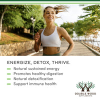 Thumbnail for Chlorophyll Liquid Drops - for Digestion, Gut Health, Energy and Detox - Vegan Safe (Rich, Full Texture and Taste, Not Watered Down), 2oz Peppermint Flavored, by Double Wood