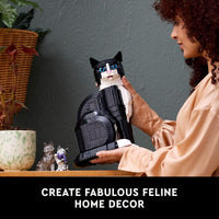 Thumbnail for LEGO Ideas Tuxedo Cat - Building Sets for Adults, Ages 18+ - DIY Crafts Kit for Home Decor, Living Room or Bedroom - Gift for Animal Lovers - 21349