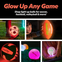 Thumbnail for GlowCity LED PU Football with Air Pump - Size 6 - Brown
