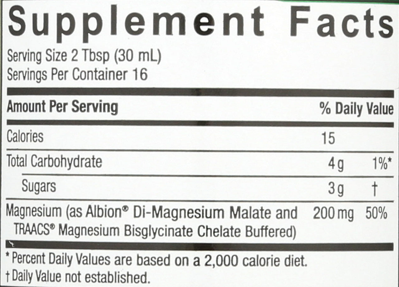 Nature's Answer Liquid Magnesium Malate and Glycinate | Supports Healthy Bone & Muscle Function | Promotes Healthy Cardiovascular Function | Gluten-Free & Vegan 16oz