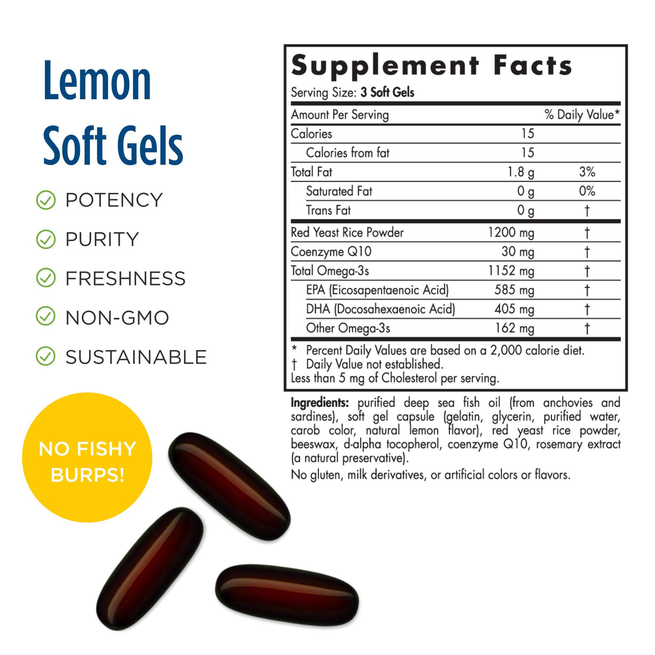 ProOmega LDL 1000mg 180 Softgels