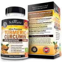 Thumbnail for Turmeric Curcumin with Black Pepper Extract 1500mg - High Absorption Ultra Potent Turmeric Supplement with 95% Curcuminoids and BioPerine - Non GMO Tumeric Capsules for Joint Support - 90 Capsules