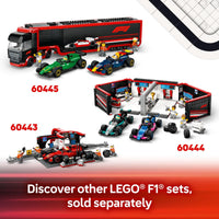 Thumbnail for LEGO City F1 Driver with McLaren Race Car Toy - Model Car Building Toy Kit for Kids, Boys and Girls, Ages 6+ - F1 Collectible for Fans - with a Driver Minifigure - Gift Idea for Birthdays - 60442