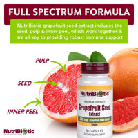 Thumbnail for NutriBiotic – Grapefruit Seed Extract Capsules 250 mg, 60 Count - Maximum Strength with Bioflavonoids