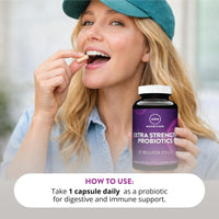 Thumbnail for MRM Nutrition Extra Strength Probiotics - Supports Intestinal, GI, & Immune Health for Women & Men, Prebiotic, Probiotic, & Postbiotic Supplement, 25 Billion Cells & 16 Strains, Vegan - 30 Servings