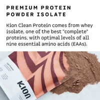 Thumbnail for Kion Clean Protein | Grass-Fed & Pasture-Raised Whey Isolate Protein Powder | Rich Chocolate | 30 Servings