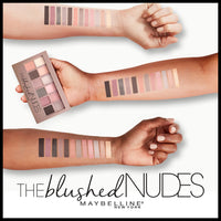 Thumbnail for Maybelline The Blushed Nudes Eyeshadow Palette Makeup, 12 Pigmented Matte & Shimmer Shades, Blendable Powder, 1 Count