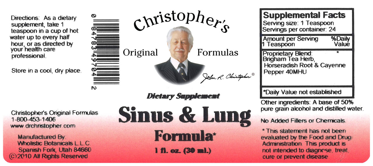 Sinus & Lung Dr. Christopher 1 oz Liquid