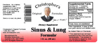 Thumbnail for Sinus & Lung Dr. Christopher 1 oz Liquid