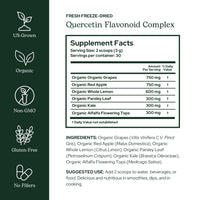 Thumbnail for Eclectic Institute Raw Fresh Freeze-Dried Quercetin Flavonoid Complex, Whole Food Powder | 3.2 oz (90 g)