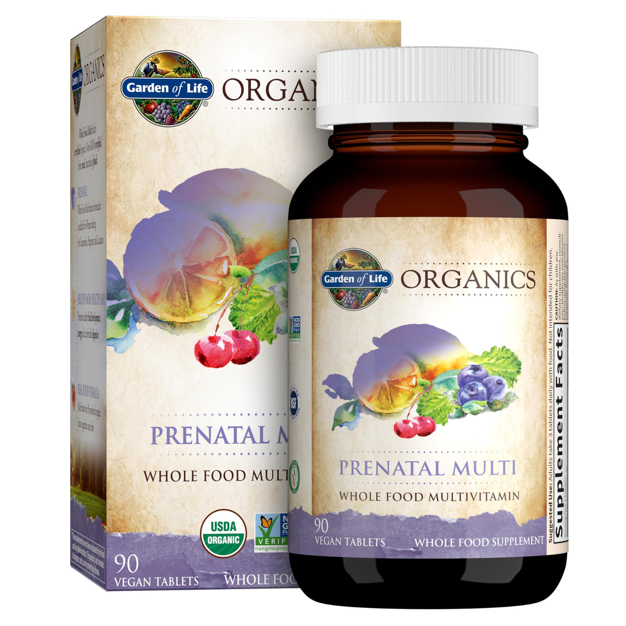 Garden of Life Organics, Prenatal Multi, 90 Vegan Tablets