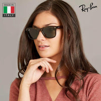 Thumbnail for Ray-Ban RB2132 NEW WAYFARER Classic Polarized Square Shape Sunglasses With Eyewear Kit Bundle - High Bridge Fit - Casual Wear Square Sunglasses