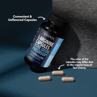 Thumbnail for L-Arginine Capsules with L-Citrulline - Nitric Oxide Supplement - L Arginine and L Citrulline Blend - 60 Count - Vegan, Non-GMO Capsules for Performance, Endurance and Muscle Support - 1 Month Supply