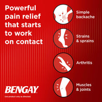Thumbnail for Bengay Ultra Strength Topical Pain Relief Cream, Non-Greasy Topical Analgesic for Minor Arthritis, Muscle, Joint and Back Pain, Camphor, Menthol and Methyl Salicylate, 4 OZ