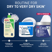 Thumbnail for CeraVe Healing Ointment, Hydrating Skin Protectant With Petrolatum, Hyaluronic Acid & Ceramides, Face & Body Skin Barrier Repair For Cracked, Chafed, Dry Skin, Fragrance Free & Lanolin Free, 12 Oz