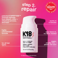 Thumbnail for K18 Damage Repair Essentials Kit, Travel-Friendly Trio Featuring Mini Hair Mask, Mini Hair Oil & Detox Shampoo