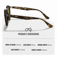 Thumbnail for Ray-Ban RB2180 Round Shaped Non-Polarized Sunglasses for Men & Women – Includes Official RAYBAN Eyewear Kit – Ideal Formal & Casual Wear Sunglasses – B-15 Brown Lens