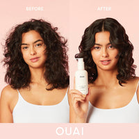 Thumbnail for OUAI Anti Frizz Cream - Moisturizing Hair Cream with Frizz Control & Heat Protection - Provides Lasting Hydration with Jackfruit & Beetroot Extract - Paraben, Phthalate & Sulfate Free (6 oz)