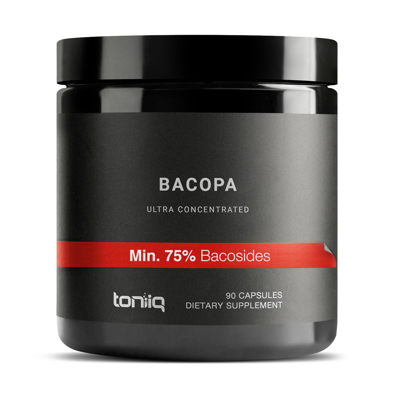 Toniiq Bacopa - Ultra High Potency 45:1 Extract with 75% Bacosides - Highly Concentrated - Third-Party Lab Tested - 90 Capsules