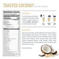 Thumbnail for Isopure Low Carb 100% Pure Whey Isolate Protein Powder, Lactose Free, Gluten Free, With Vitamins, Toasted Coconut, 25g Protein Per Serving, 3 Lbs, 42 Servings