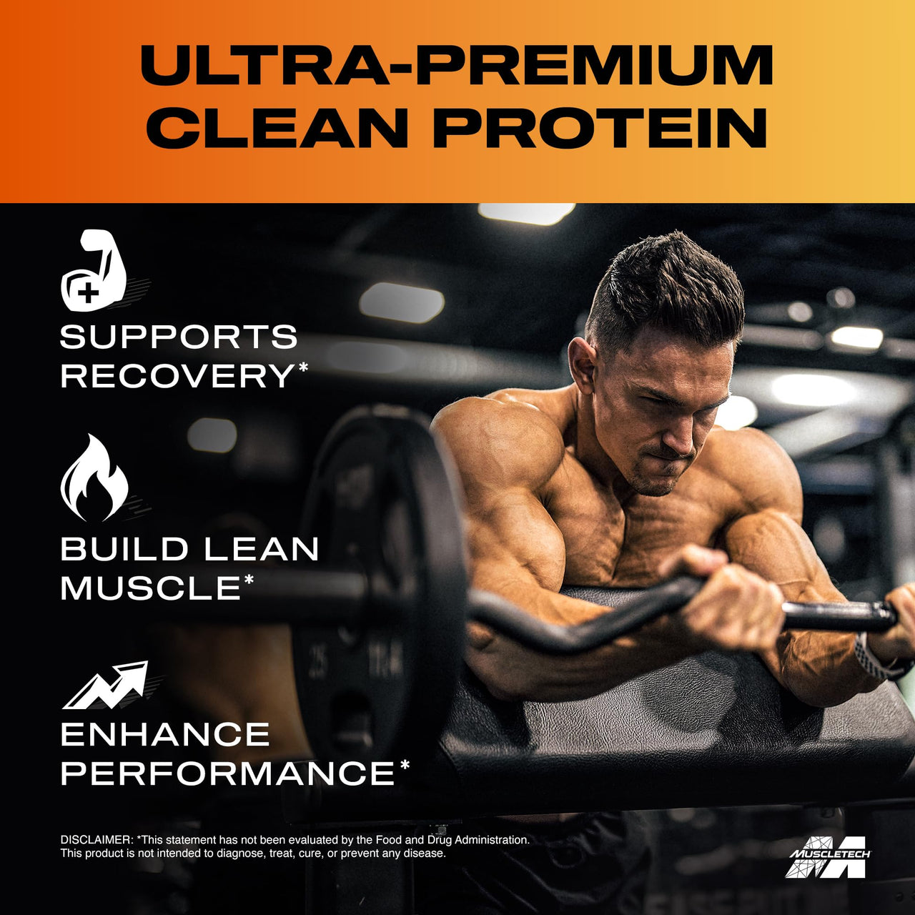 MuscleTech Whey Protein Powder (Banana Cream, 5LB) - Nitro-Tech Whey Protein Isolate Smoothie Mix for Lean Muscle & Fast Recovery - 24g of Whey Gold Protein for Women & Men - Gluten-Free