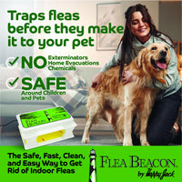 Thumbnail for Happy Jack Flea Beacon Kill Fleas in House, Attracts, Traps Indoor Bugs, Breaks Breeding Cycle Before Adults Lay Eggs, Safe, Fast, & Clean Way to Get Rid of Indoor Pests, Made in USA