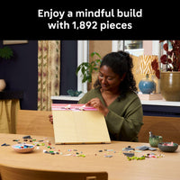 Thumbnail for LEGO Art Japanese Cherry Blossom Landscape Building Set for Adults - Room Decoration & Gift for Women & Men, Ages 18+ - Framed Wall Decor, Stand or Hang to Display - 31218