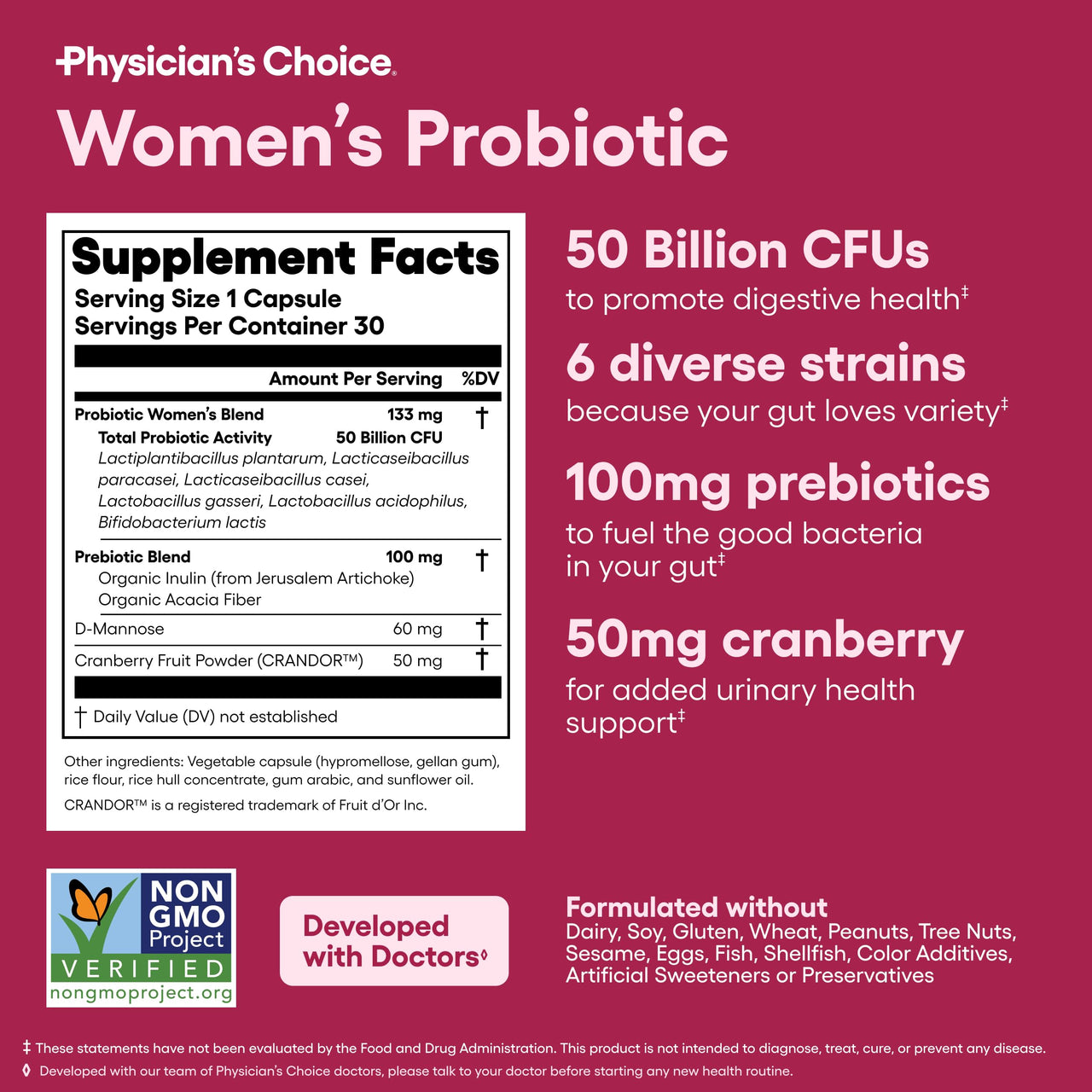 Physician's CHOICE Feminine Power Duo Bundle - Vaginal Probiotic + Womens Probiotic Bundle