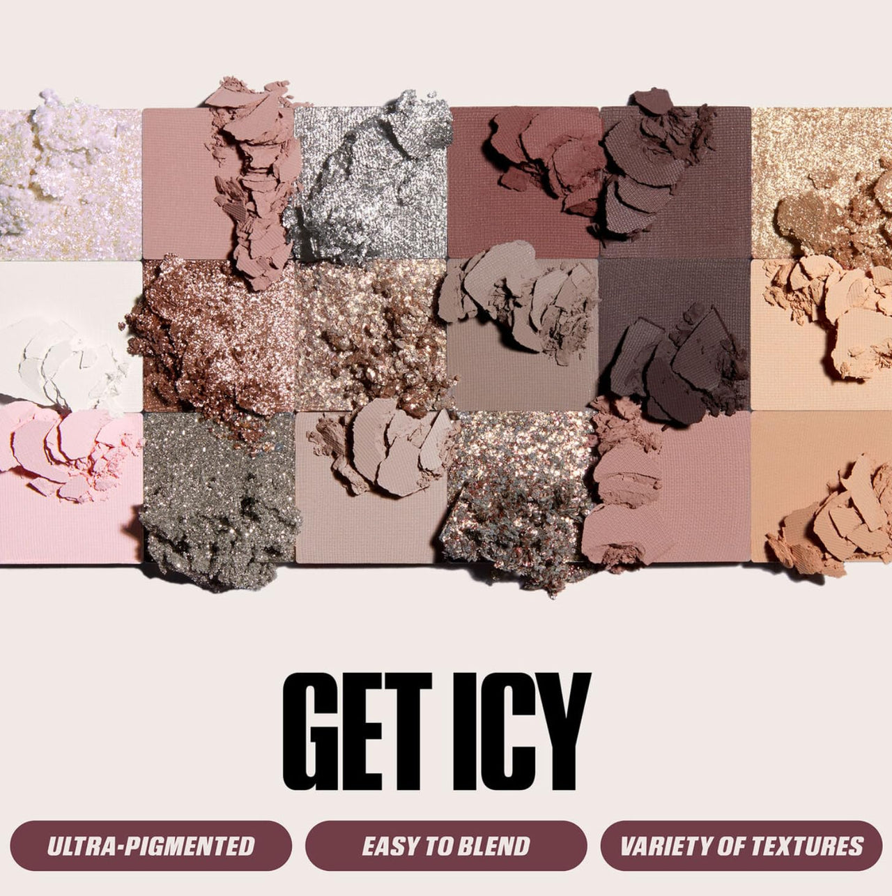 Huda Limited Edition Icy Nude Eyeshadow Palette - 0.56 oz / 16.1 g - 18 SHADES