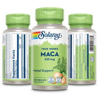 Thumbnail for SOLARAY Maca Root 525mg, Energy & Vitality Support, Non-GMO, Vegan, 100 VegCaps