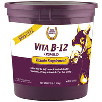Thumbnail for Horse Health Vita B-12 Crumbles Supplement for Horses, Supports red Blood Cell Production for Peak Performance, 3 pounds, 48 Day Supply
