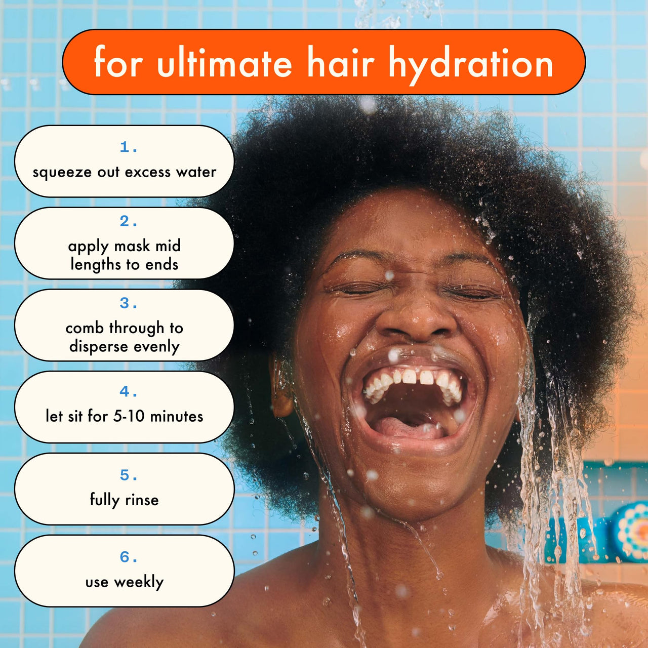 amika Hydro Rush Intense Moisture Mask with Hyaluronic Acid, 500ml