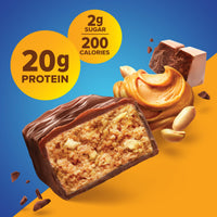 Thumbnail for Pure Protein Chocolate Peanut Butter Protein Bars – 20g Protein, 3g Sugar, 190 Calories (12 count) Low Sugar* High Protein Snack - Gluten Free - Perfect for a Healthy Snack