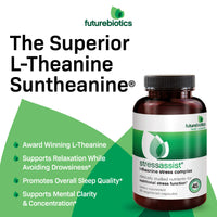 Thumbnail for Futurebiotics Stressassist L-theanine Ashwagandha and Rhodiola Rosea Stress Complex - Natural Nutritional Stress Function, 90 Vegetarian Capsules