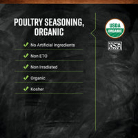 Thumbnail for Frontier Co-op Salt-free Poultry Seasoning, 1-pound Bulk Bag, Blend of Sage, Thyme & Onion, Perfect for Poultry & Stuffing