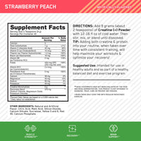 Thumbnail for Optimum Nutrition Creatine Monohydrate Plus Powder, Strawberry Peach Flavored Creatine Performance Blend, with Electrolytes for Hydration, Added Vitamins, 40 Servings, 360 Grams (Packaging May Vary)