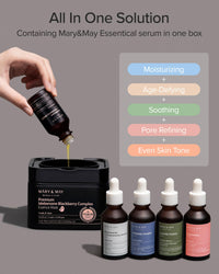 Thumbnail for Mary&May Premium Idebenone Blackberry Complex Essence Mask (20 Sheets) – Bamboo Charcoal Sheet, Daily Pull-Out Dispenser Korean Face Mask with Vitamin C, Panthenol & Ceramide for Hydrating Radiance