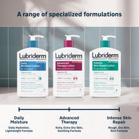 Thumbnail for Lubriderm Fragrance Free Daily Moisture Lotion + Pro-Ceramide, Shea Butter & Glycerin, Face, Hand & Body Lotion for Sensitive Skin, Hydrating Lotion for Healthier-Looking Skin, 24 fl. oz