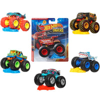 Thumbnail for Hot Wheels Monster Trucks Set, 1 Toy Truck in 1:64 Scale & 1 Crushable Car, Vehicle Play for Kids & Collectors (Styles May Vary)