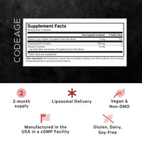 Thumbnail for Codeage Liposomal CoQ10 Max Supplement - 250 mg Coenzyme Q10 with Vitamin E Isomers Tocopherols - 2-Month Supply - 1 Capsule Per Serving - Liposomal Delivery - Non-GMO, Gluten-Free - 60 Capsules