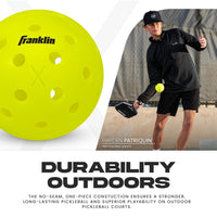 Thumbnail for Franklin Sports x-40 Performance Outdoor Pickleballs - Usapa Approved (12 Pack)
