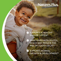 Thumbnail for NaturesPlus Animal Parade Gold Children's Chewable Multivitamin - Natural Cherry Flavor - 120 Animal Shaped-Tablets - with Vitamin D3, K2 & Probiotics - Vegetarian & Gluten Free - 60 Servings.