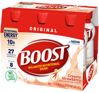 Thumbnail for BOOST Original Balanced Nutritional Drink, Creamy Strawberry, 8 FL OZ (Pack of 6)
