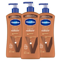 Thumbnail for Vaseline Intensive Care Body Lotion Cocoa Radiant 3 count for Dry Skin Lotion Made with Ultra-Hydrating Lipids and Pure Cocoa Butter for a Long-Lasting, Radiant Glow 20.3 Oz